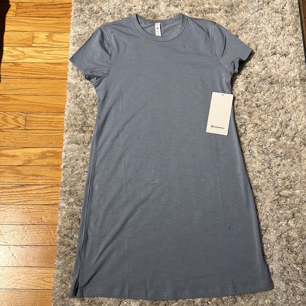 Classic-Fit Cotton-Blend T-Shirt Dress - Picture 5 of 8